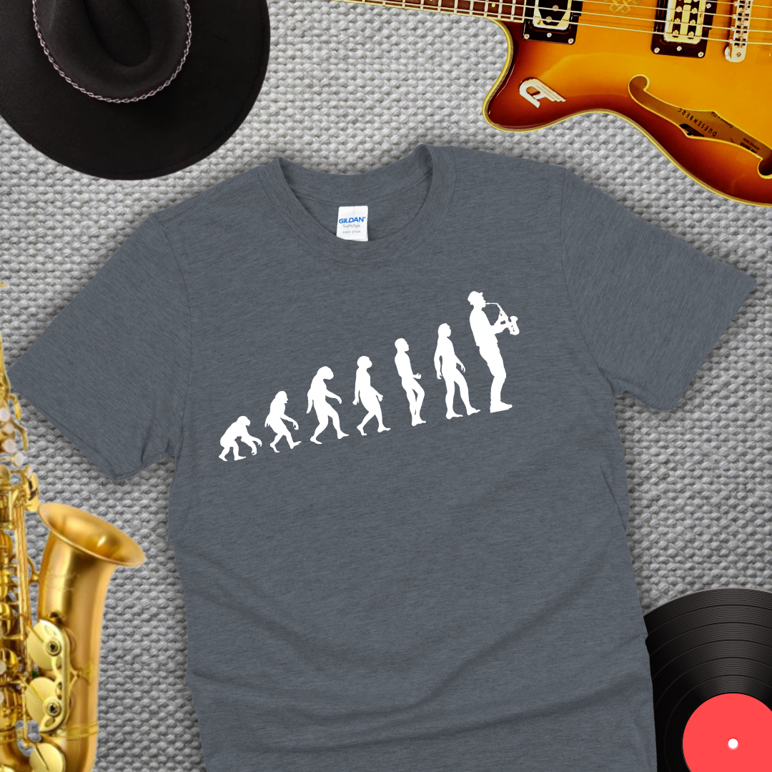 Saxophonist Evolution T-Shirt