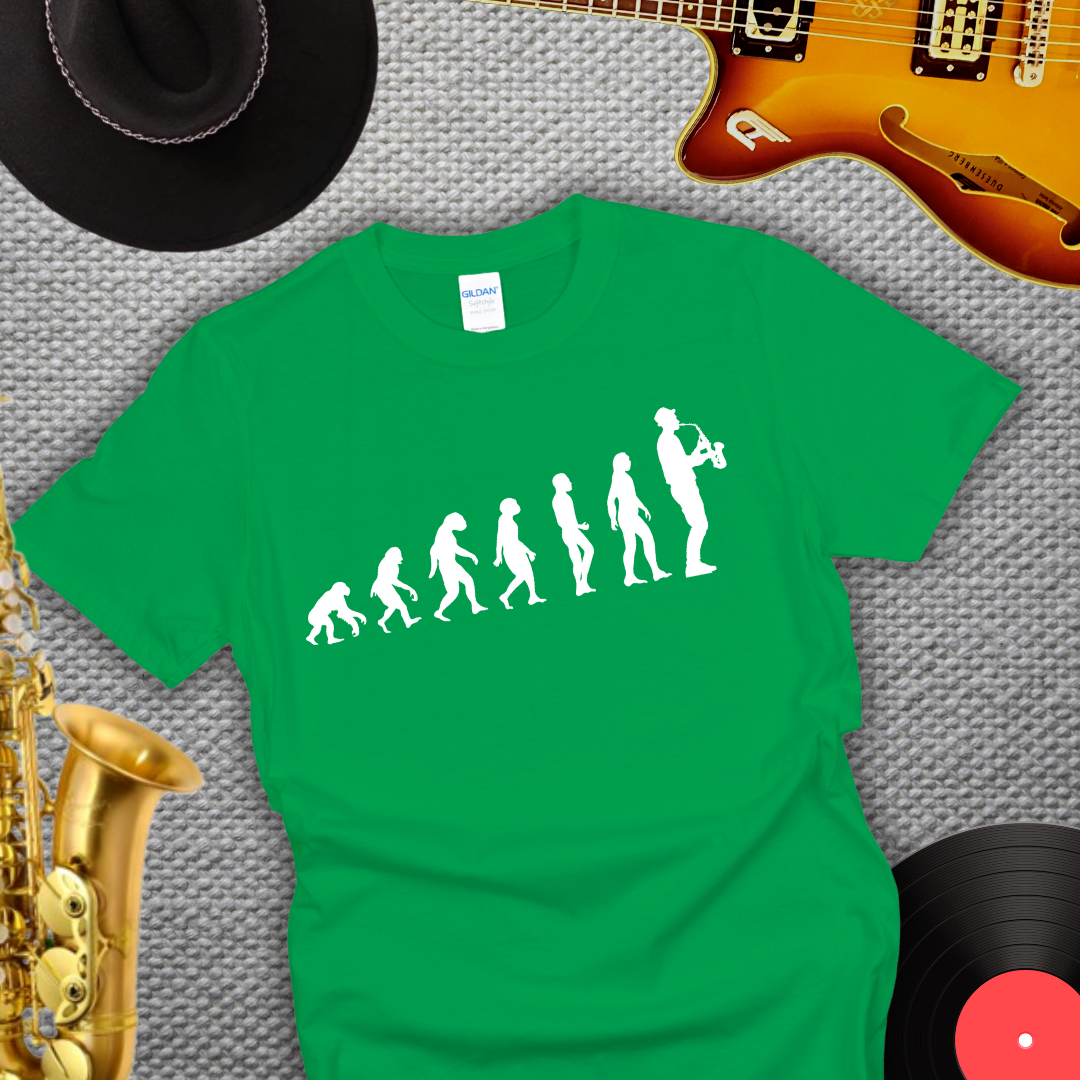 Saxophonist Evolution T-Shirt
