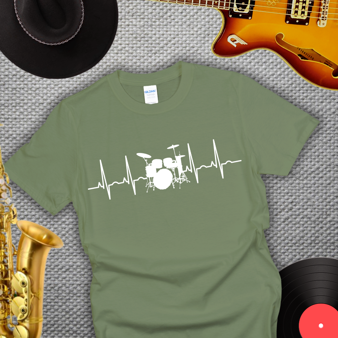 Drummer Heartbeat T-Shirt