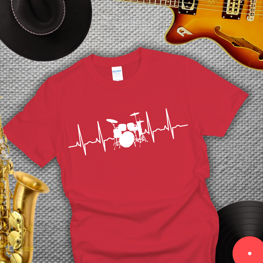 Drummer Heartbeat T-Shirt