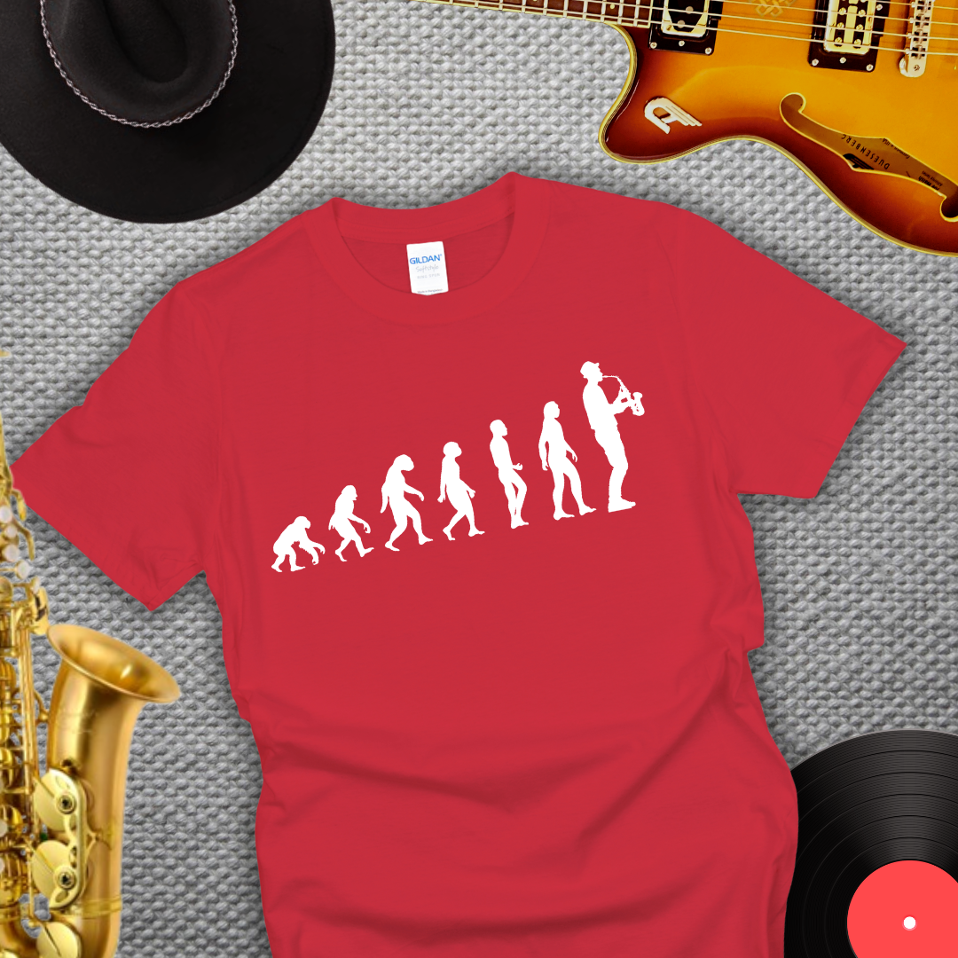 Saxophonist Evolution T-Shirt