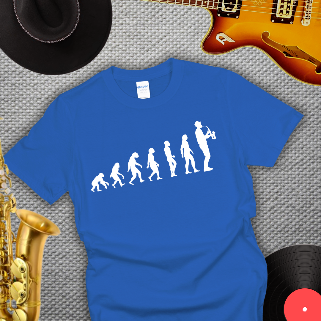 Saxophonist Evolution T-Shirt