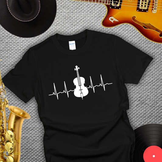 Cello Player Heartbeat T-Shirt