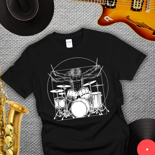 Da Vinci Drummer T-Shirt