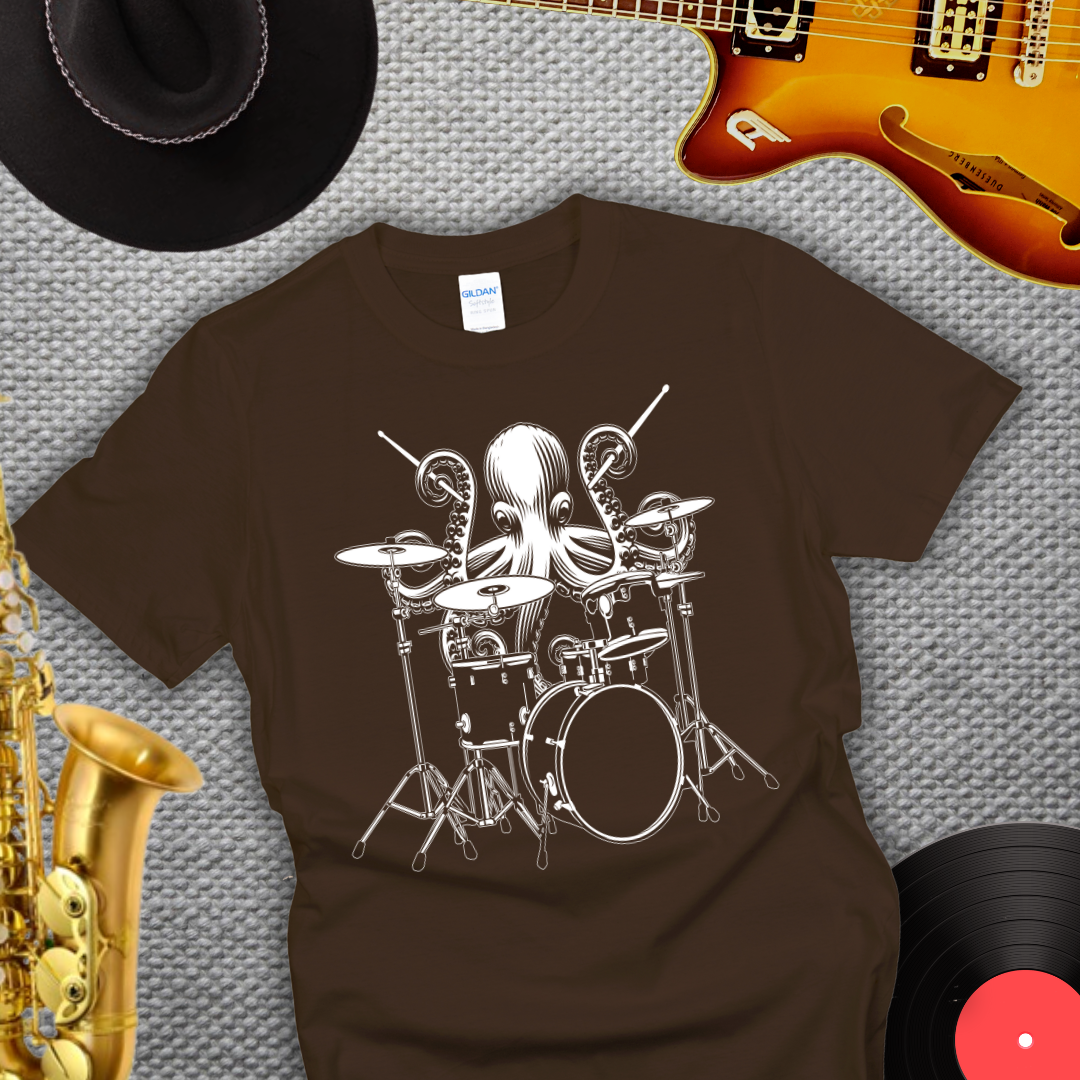 Octopus Drummer T-Shirt