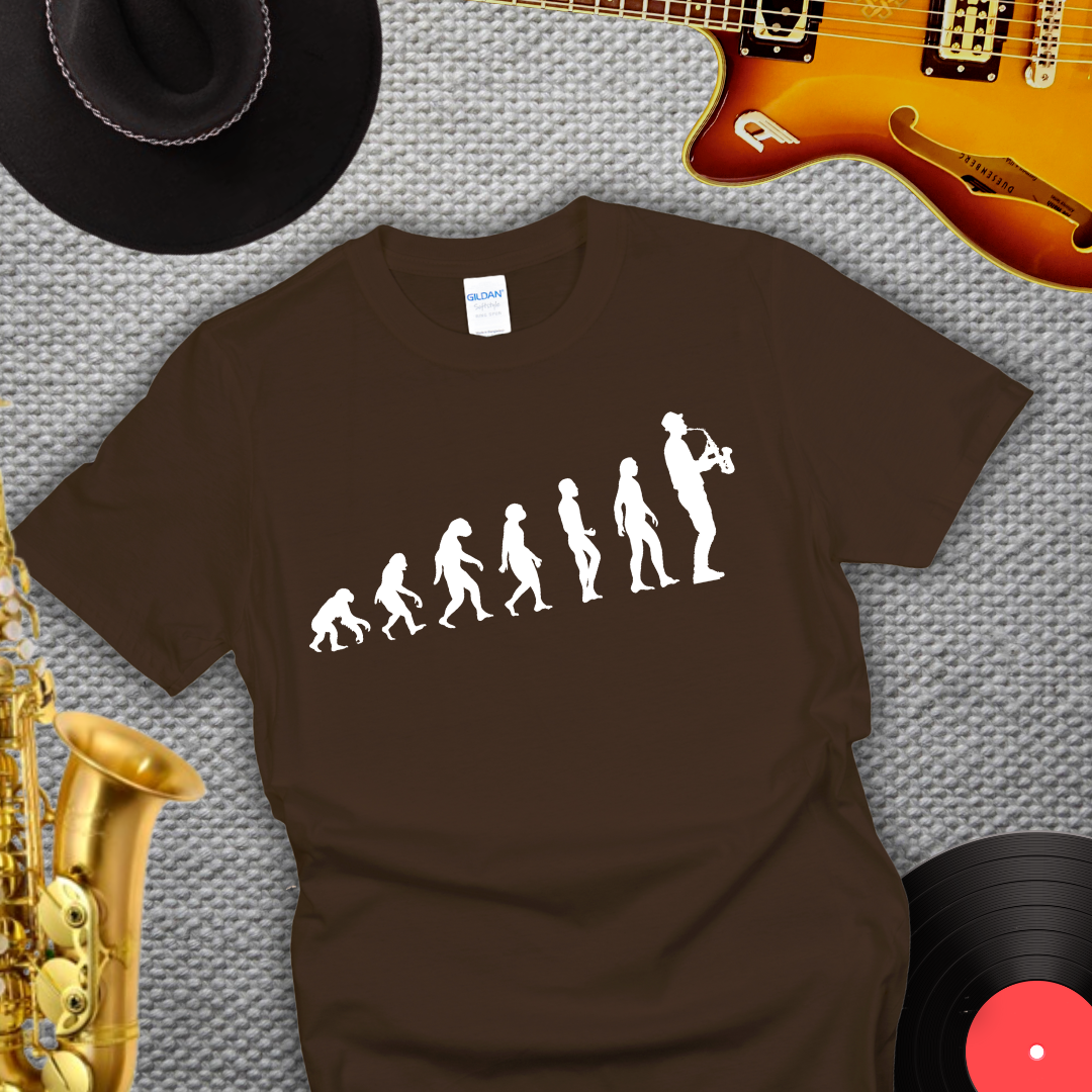 Saxophonist Evolution T-Shirt