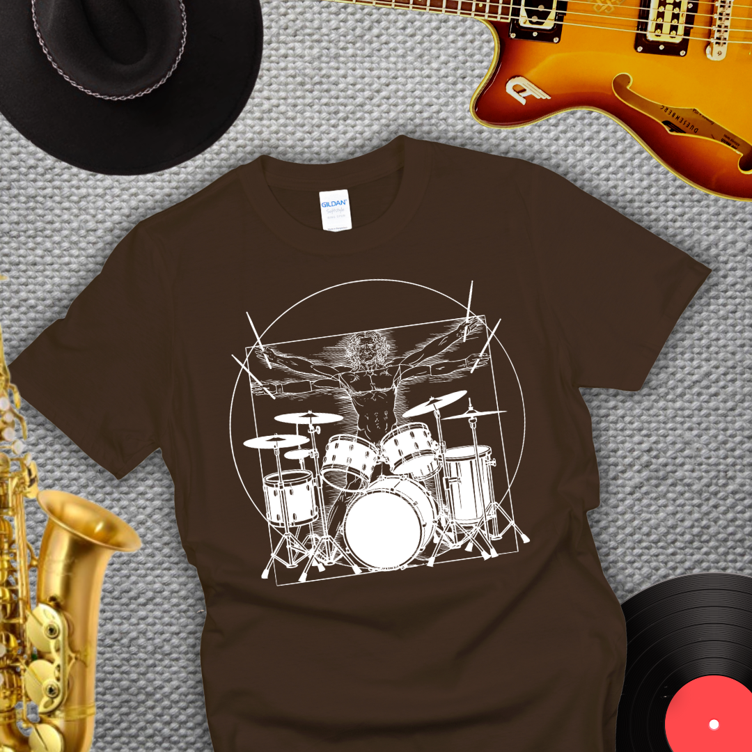 Da Vinci Drummer T-Shirt