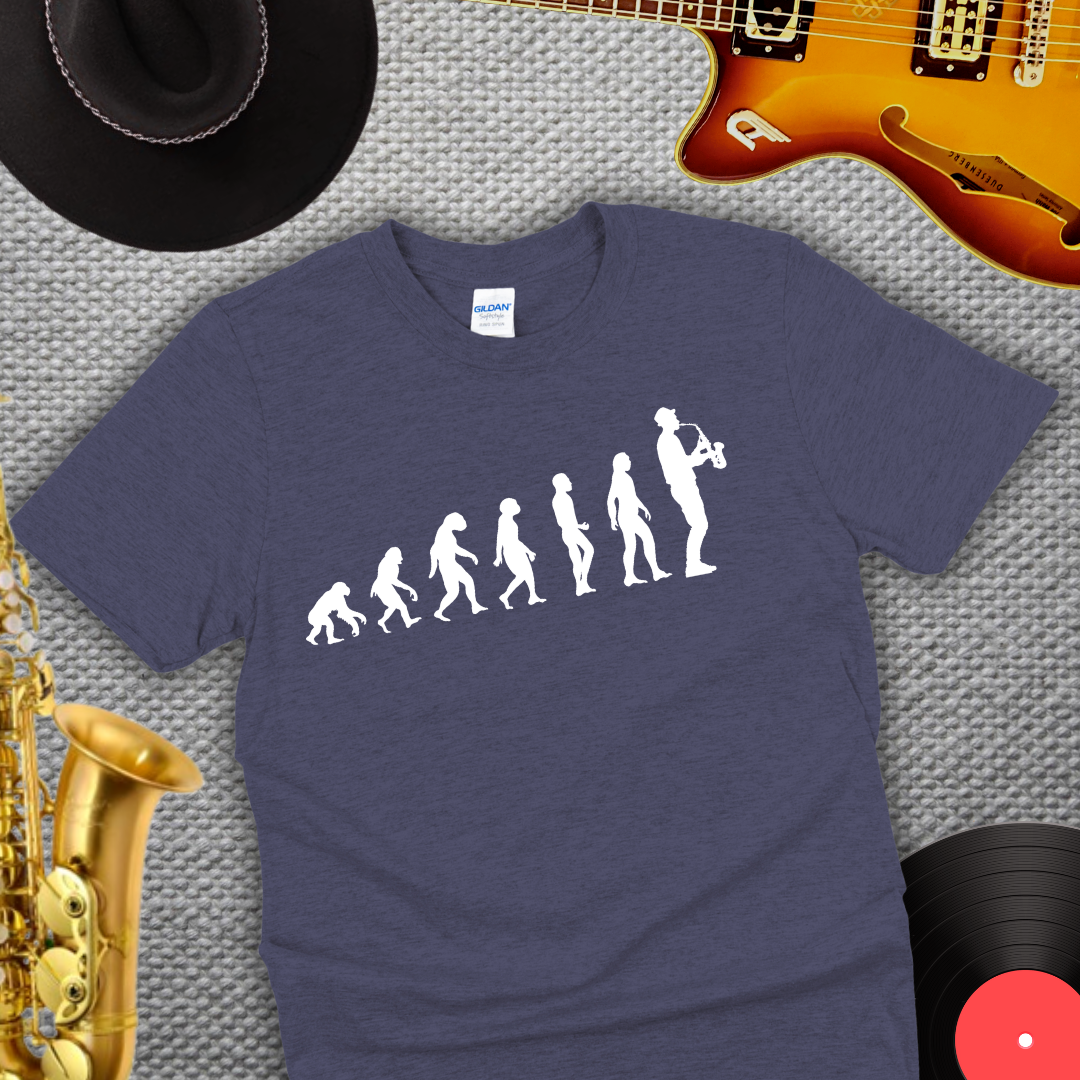 Saxophonist Evolution T-Shirt