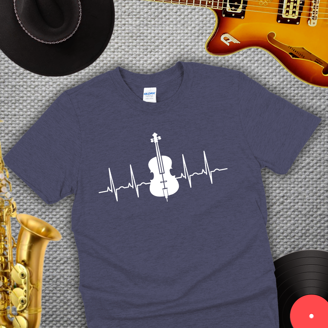 Cello Player Heartbeat T-Shirt