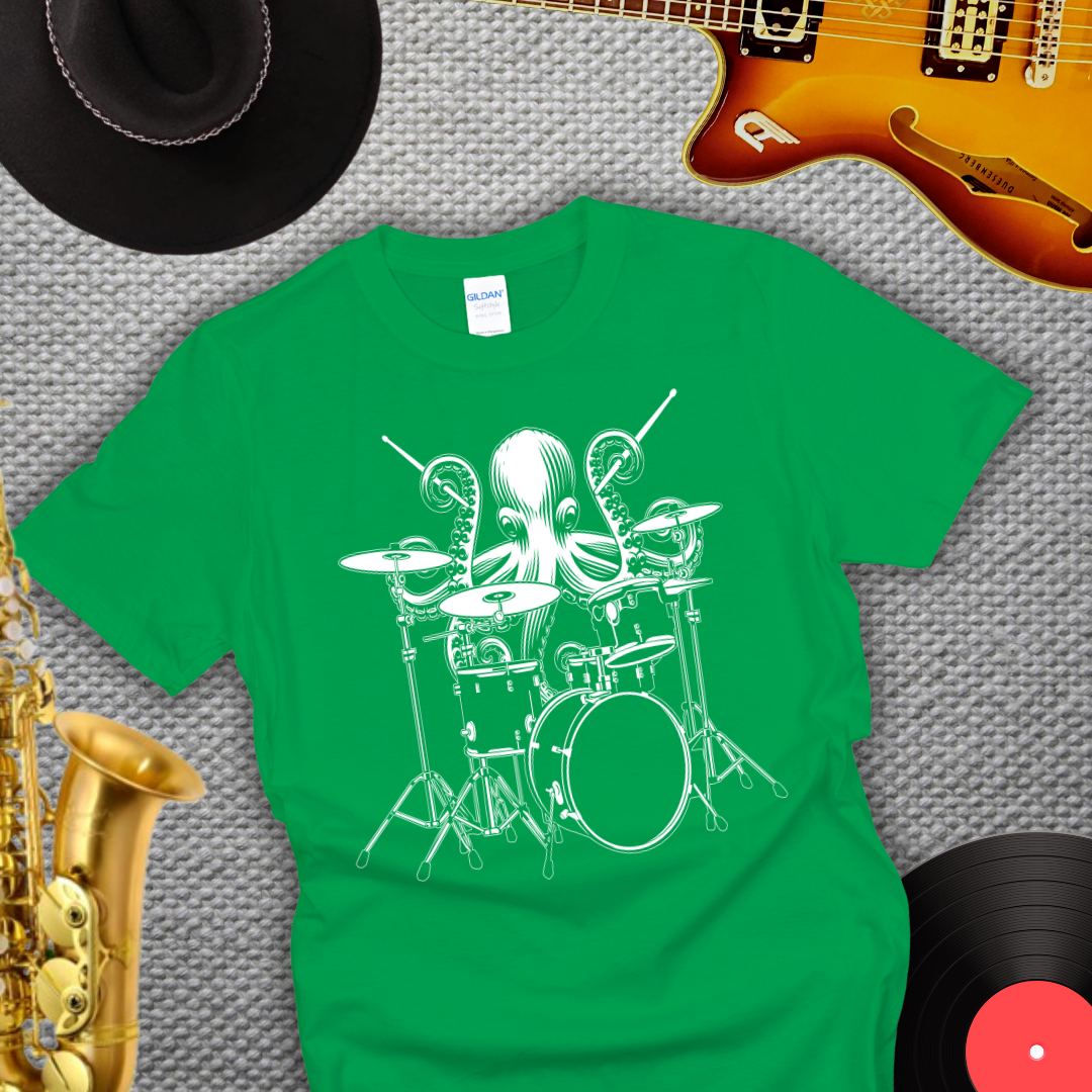 Octopus Drummer T-Shirt