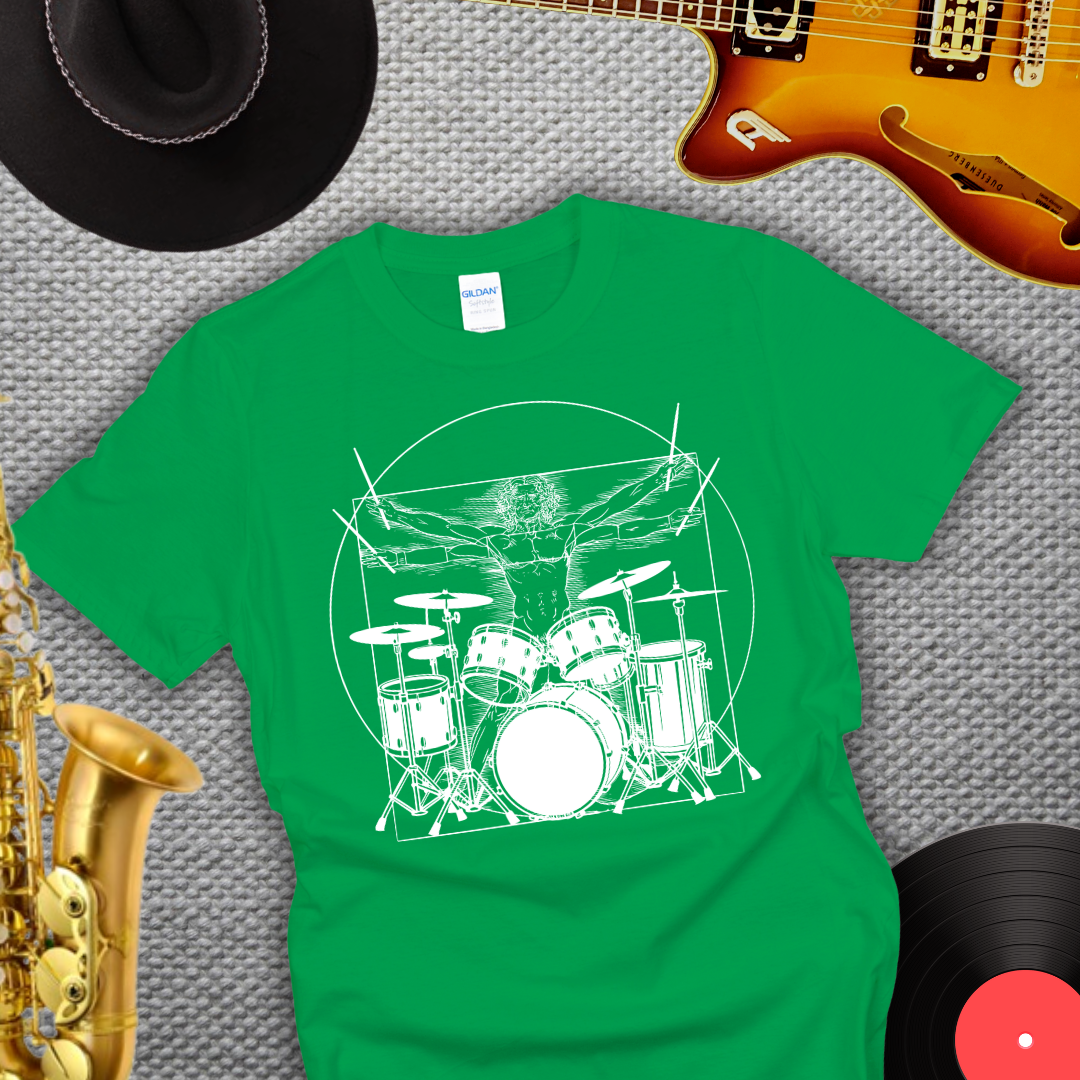 Da Vinci Drummer T-Shirt