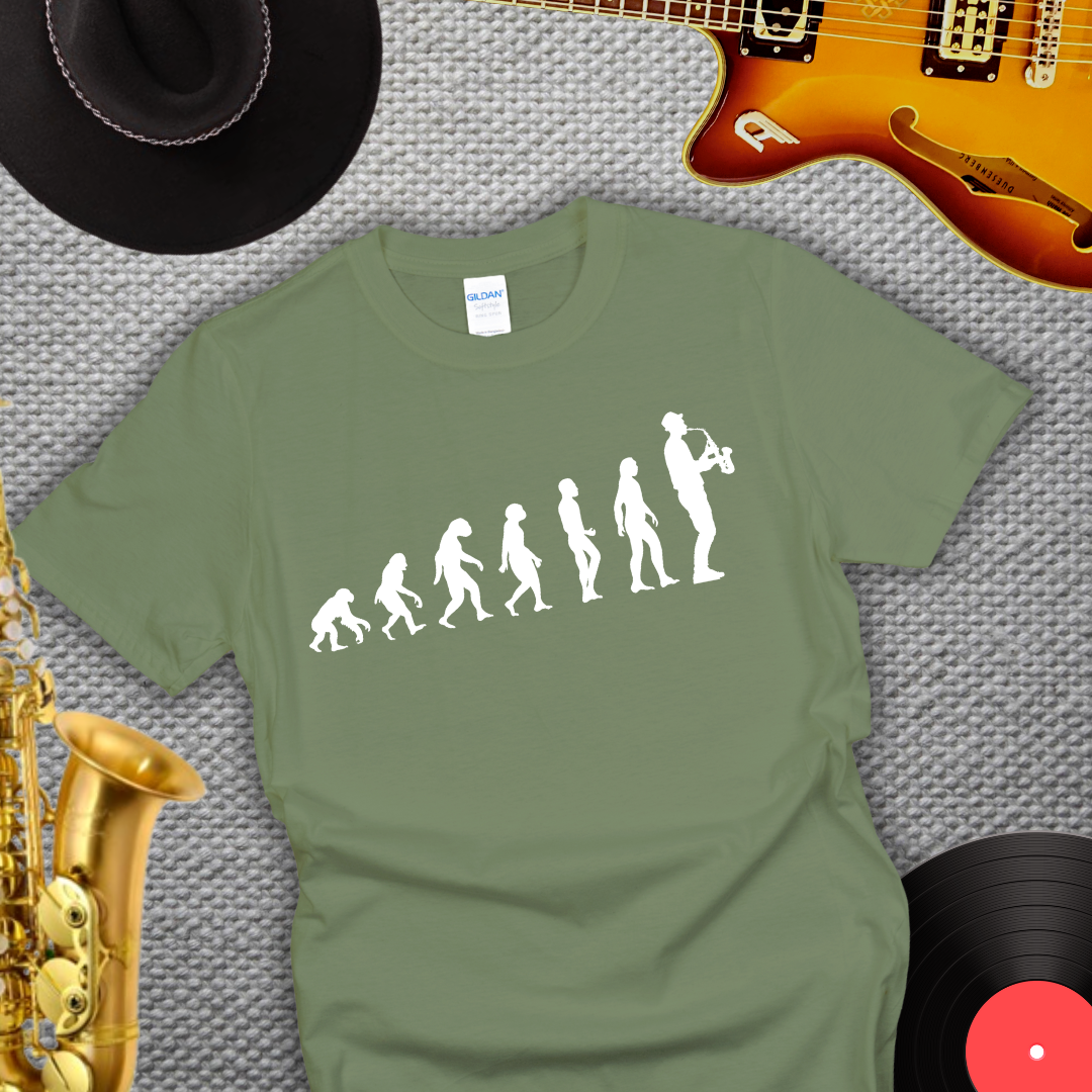 Saxophonist Evolution T-Shirt