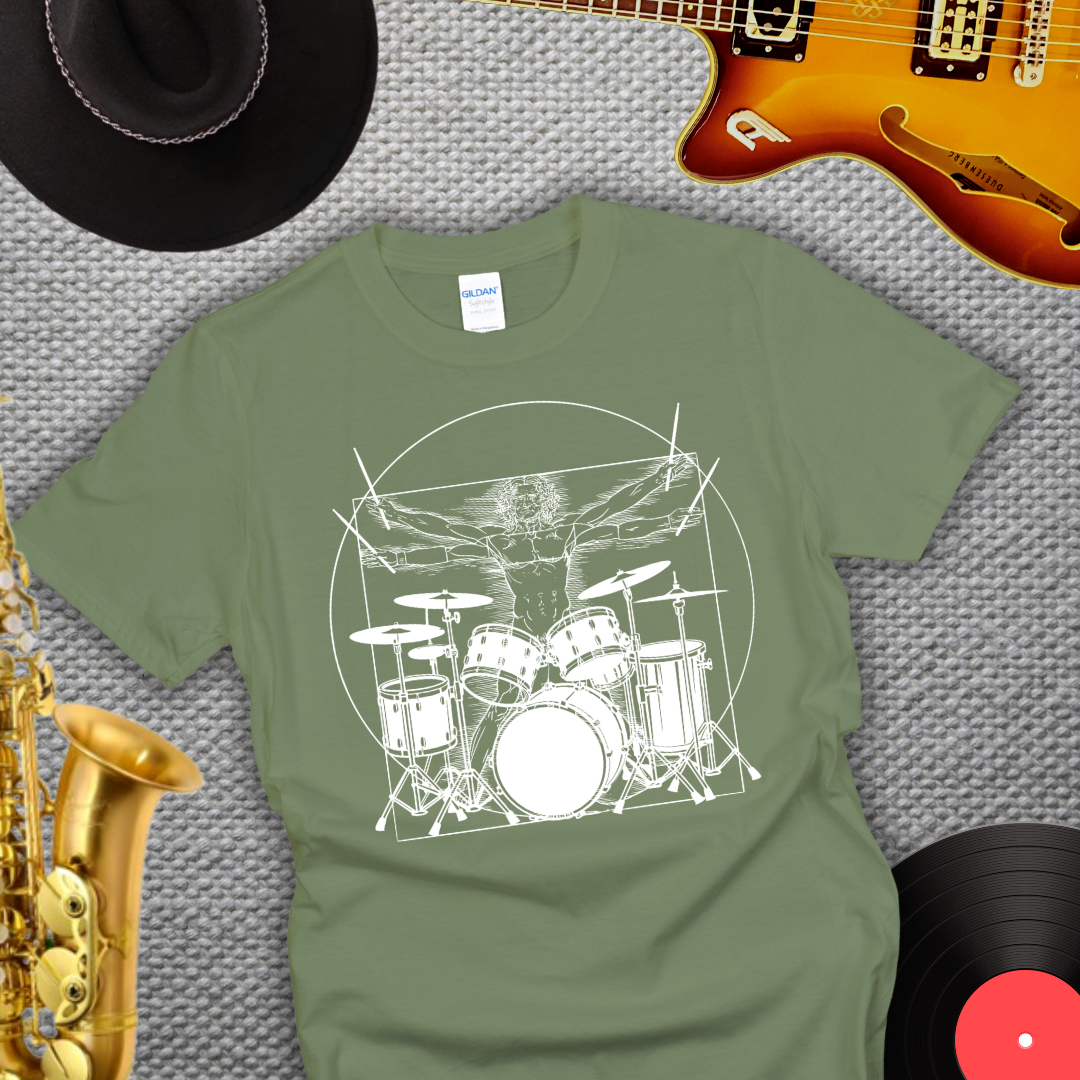 Da Vinci Drummer T-Shirt