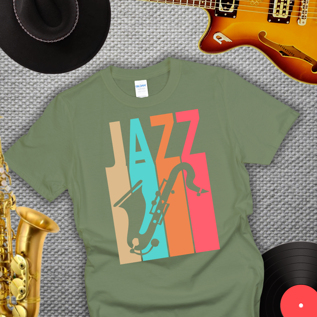 Vintage Jazz Saxophone T-Shirt