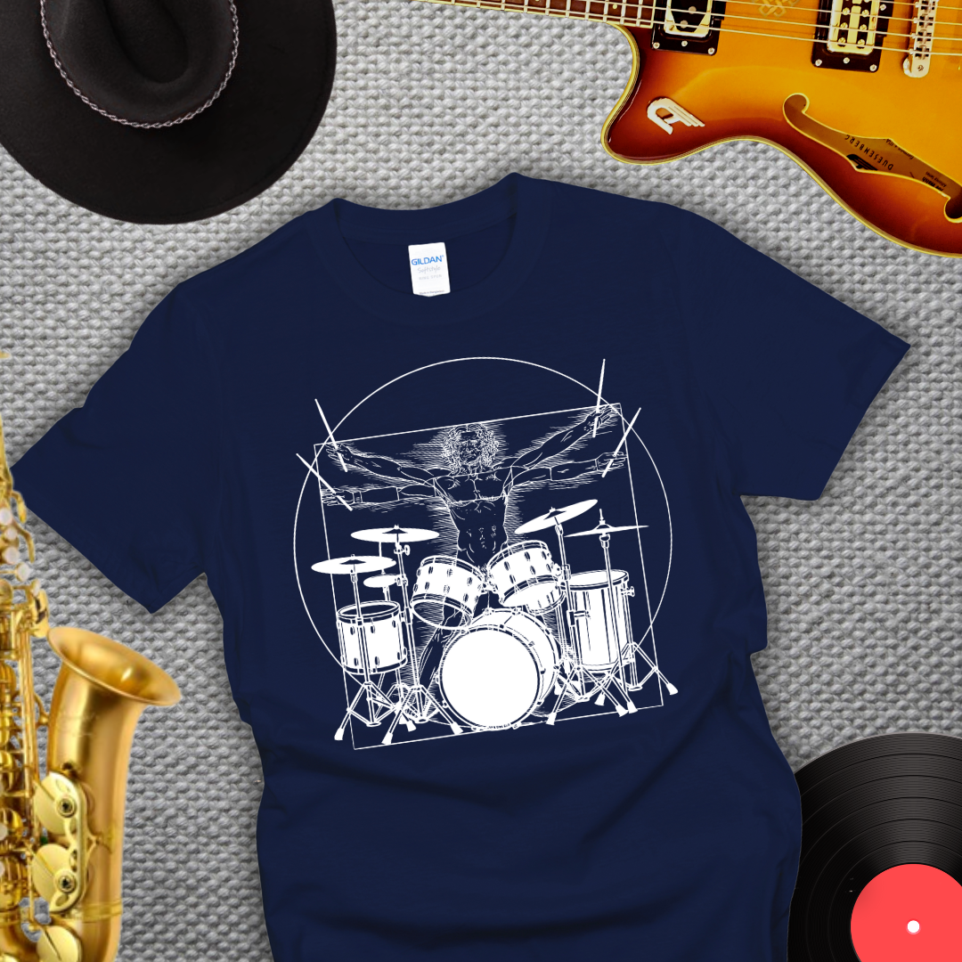Da Vinci Drummer T-Shirt