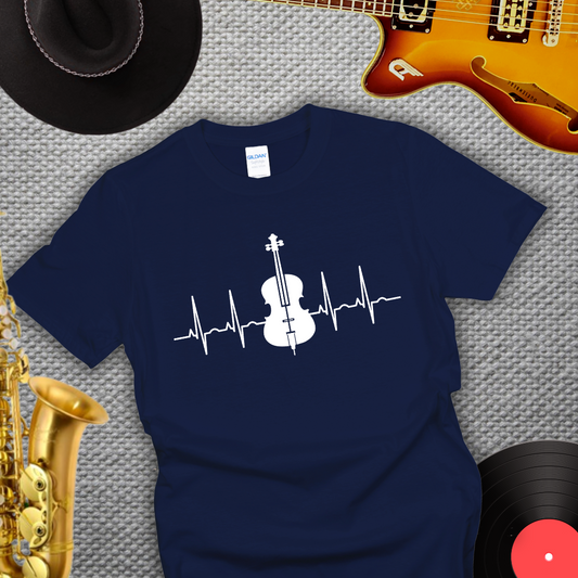 Cello Player Heartbeat T-Shirt
