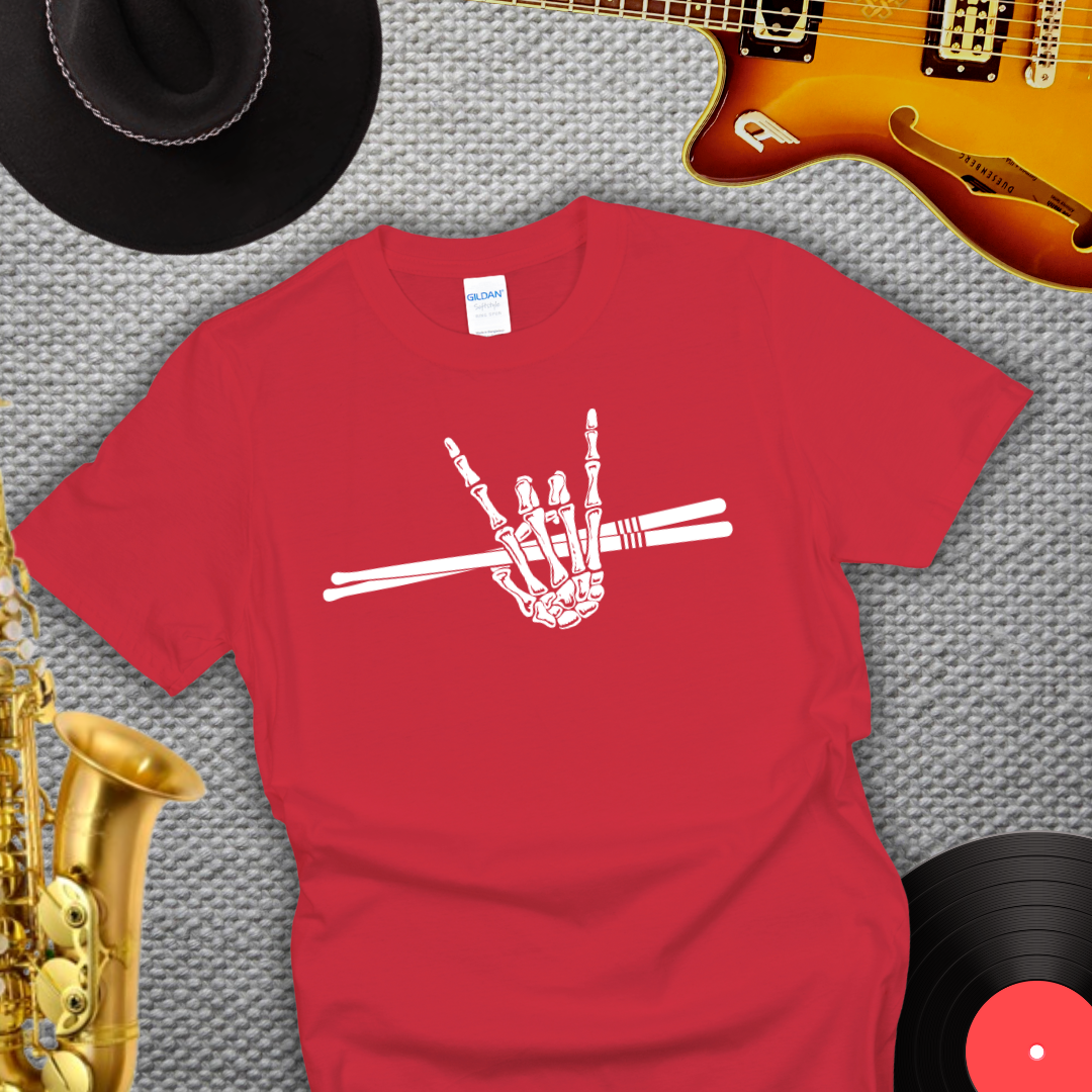 Skeleton Drummer T-Shirt