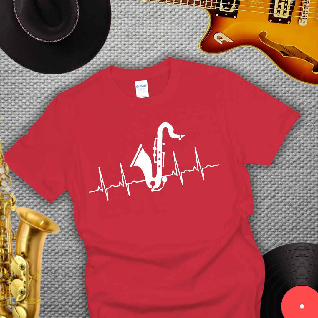 Saxophonist Heartbeat T-Shirt