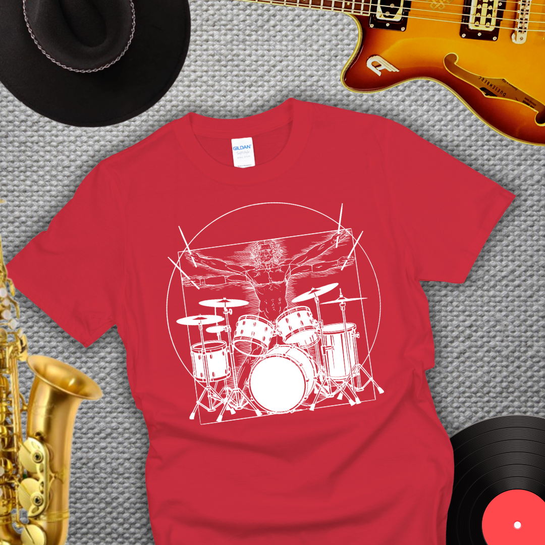 Da Vinci Drummer T-Shirt